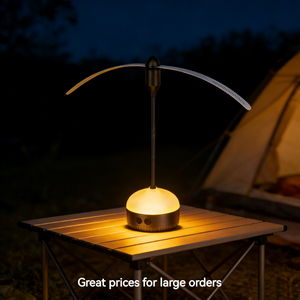 Ventilador Repelente <span class=keywords><strong>de</strong></span> Moscas Portátil con Batería/USB, Doble Acción, Luz Amarilla, Aspas Suaves, Trampas Ecológicas para Acampar al Aire Libre - Product Image 1
