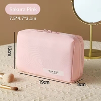 Organisateur de beauté, trousse de toilette imperméable, sac cosmétique de voyage, essentiels de voyage, sac cosmétique pour fille, fermeture éclair, organisateur de maquillage
