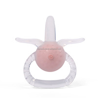 Hochet en forme d'animal tortue en silicone de qualité alimentaire sans BPA, jouet de dentition pour bébé