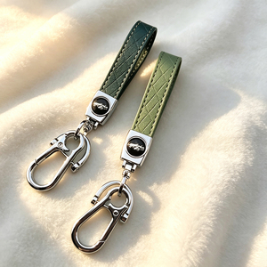 Custom Logo PU Leather Keychain Durable Leather <b>Key</b> Strap Metal Lobster Clasp Car <b>Key</b> Holder <b>Bag</b> Pendant Accessories Wholesale - Product Image 1