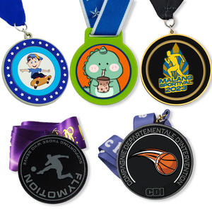 Médaille de médaillon de sport <span class=keywords><strong>miraculeuse</strong></span> en plastique en caoutchouc de silicone souple pvc personnalisé avec ruban - Product Image 2