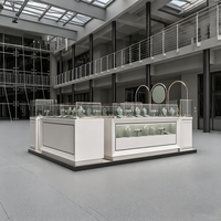 Vitrines pop-up à éclairage LED pour meubles de bijouterie; l'usine propose un design d'intérieur de luxe sur mesure