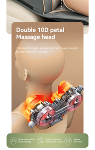 VCT-Esterillas de masaje de fábrica, esterilla de masaje de cuerpo completo con airbags de estiramiento y calefacción, tracción 3D lumbar, masajeador de espalda con calor - Product Image 4