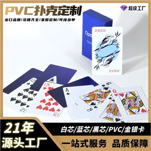 PVC Playing Cards 57x87mm Waterproof Plastic Game Cards For Chess And Card <b>Entertainment</b> Venues - Product Image 5