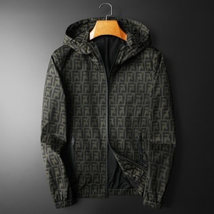 Chaqueta Bomber Casual con Capucha y Cremallera Delgada para Hombre, Estampada, para Primavera y Otoño, Moda Juvenil - Product Image 2