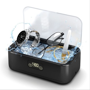 Limpiador Ultrasónico para Retenedores 49kHz, Limpiador de Dentaduras Postizas 340ml, Limpiador de Aparatos Dentales para Alineadores, Protectores Bucales Nocturnos, Frenillos y Joyas - Product Image 1