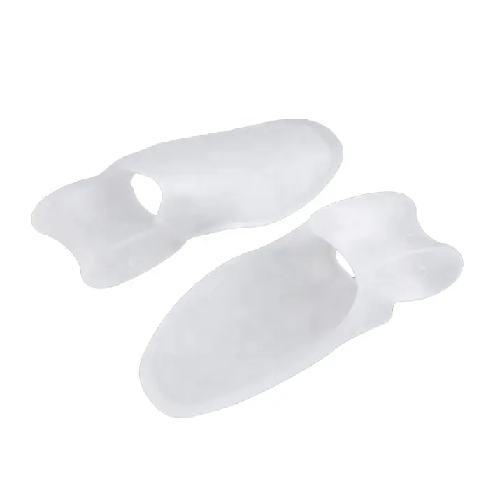 Tek delikli SEBS silikon ayak Splitter küçük Pinky parmak koruyucu jel ortez pembe ayakkabı tabanlık başparmak Valgus için