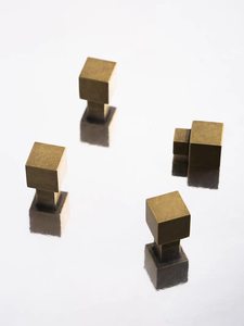 Bestseller Massive Antike Messing-Schrankknöpfe Bronze-Schubladengriffe Quadratische Kommode Schrank Möbelknöpfe - Product Image 4