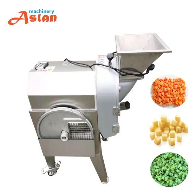Vegetable and Fruit Cutting Machine with Motor 220V High Capacity 304 Stainless Steel for Nuts and Lettuce Slicing & Dicing