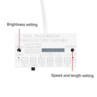 12V 24V infrarouge PIR capteur de mouvement escalier IC eau courante cheval qui coule LED gradateur de bande contrôleur de lumière d'escalier intelligent