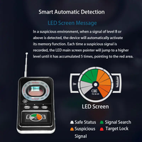Détecteur de signal de caméra sans fil portable K600 Anti-espionnage Détecteur de signal GPS Caméra