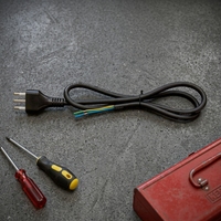 Cable de Alimentación Italiano de 3 Pines con Conexión a Tierra C13, Certificado IMQ CE VDE H05VV-F 3G, Blanco, para Monitor de Computadora, TV, Impresora, Servidor