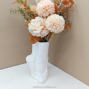 قالب سيليكون على شكل حذاء باليه لصنع المزهريات المجوفة، تصميم فني للمزهريات، قالب سيليكون للخرسانة والجبس والشموع - Product Image 5