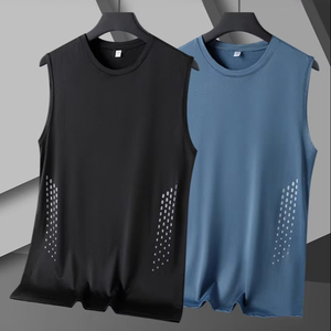 Chaleco Deportivo Casual de Verano para Hombre, sin Mangas, para Entrenamiento Físico, Camisetas de Baloncesto de Malla de Secado Rápido para Hombre - Product Image 1