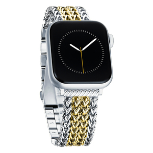 Bracelets en <span class=keywords><strong>maille</strong></span> pour <span class=keywords><strong>Apple</strong></span> <span class=keywords><strong>Watch</strong></span> pour femmes, bracelets de montre en acier inoxydable pour <span class=keywords><strong>Apple</strong></span> <span class=keywords><strong>Watch</strong></span> S11-1, 38 40 41 42 44 45 46, ODM OEM - Product Image 1