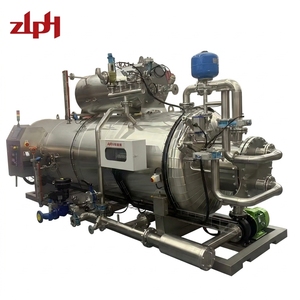 Nouvelle machine de stérilisation alimentaire par pulvérisation <span class=keywords><strong>d</strong></span>'eau ZLPH pour repas prêts à consommer, aliments <span class=keywords><strong>en</strong></span> sachet, viande <span class=keywords><strong>en</strong></span> conserve, <span class=keywords><strong>autoclave</strong></span> avec CE ASME SIEMENS PLC - Product Image 2