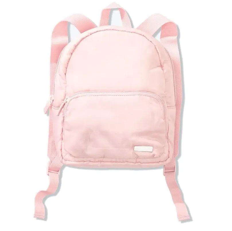 Mochila de lona de marca própria mochila escolar rosa à prova d'água para criança