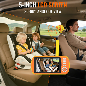 <span class=keywords><strong>Caméra</strong></span> de surveillance pour bébé avec vision nocturne, alarme de pleurs, rappel d'alimentation, communication bidirectionnelle, alarme de pleurs pour voiture et surveillance multi-pièces - Product Image 1