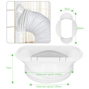 Accessoires de <span class=keywords><strong>tuyau</strong></span> d'échappement pour climatiseur <span class=keywords><strong>mobile</strong></span> de haute qualité, joint de fenêtre, déflecteur, interface, <span class=keywords><strong>tuyau</strong></span> d'échappement - Product Image 3