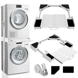 Kit de Apilamiento Universal Manual para Lavadora y Secadora con Alturas Ajustables (24-29 Pulgadas), Base para Lavadora para Uso en Hoteles - Product Image 1