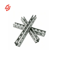 Perfil de Acero Galvanizado Previamente en Forma de C con 3 Lados Perforados, Canal de Soporte de Alta Resistencia para Estructuras de Construcción en Fábricas