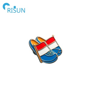 Fabricación de Metal personalizado recuerdo holandés Países Bajos país bandera Pin insignia emblema personalizado Holanda molino de viento tulipán bicicleta Pin - Product Image 6