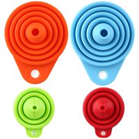 Nouveauté 2024 Portable maison Silicone cuisine liquide distributeur pliant entonnoirs cuisine Gadget accessoires