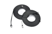 Câble réseau LAN Cat6 plat RJ45 1m 2m 3m 5m, cordon de raccordement en cuivre nu 32AWG UTP, câble Ethernet 8P8C 4 paires, RoHS, noir