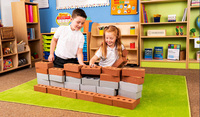 Juego de Bloques de Construcción Sluban & Cada - Bloques Grandes de Espuma para Niños Arquitectos Especializados en Construcción de Ladrillos Tamaño Real de Ladrillo