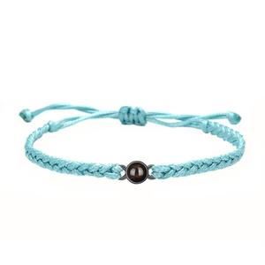 สร้อยข้อมือคู่รักแบบปรับแต่งได้ ฉายภาพ 100 <span class=keywords><strong>ภาษา</strong></span> ฉันรักคุณ ด้วยหินธรรมชาติ สินค้าขายดีข้ามพรมแดนยุโรป-อเมริกา - Product Image 5