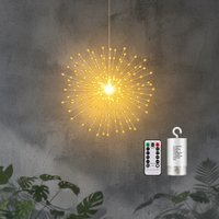 Guirlande lumineuse sphérique à 200 LED blanc chaud, à piles, étanche, avec télécommande, intensité réglable, pour Noël