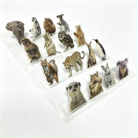 Pegatinas personalizadas de animales realistas y adorables (gatos y perros) para álbumes de fotos, álbumes de recortes y manualidades, con diseño plegable y en relieve.
