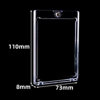 Boîte de présentation transparente en acrylique magnétique robuste pour compléments alimentaires, protection et rangement de cartes – Évolution conviviale