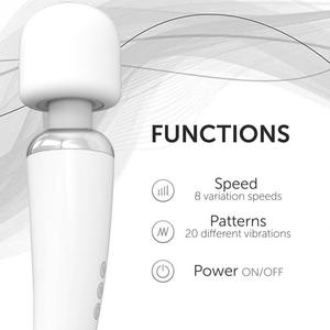 ไวเบรเตอร์แบบชาร์จไฟได้ของเล่นทางเพศสำหรับผู้ใหญ่เครื่องสั่นมหัศจรรย์แบบชาร์จไฟได้20ฟังก์ชั่น - Product Image 2