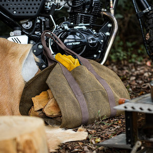 Portable grande capacité toile <span class=keywords><strong>bois</strong></span> de <span class=keywords><strong>chauffage</strong></span> panier Portable sac de rangement sac de transport pour Camping et randonnée cheminée <span class=keywords><strong>bois</strong></span> support - Product Image 2