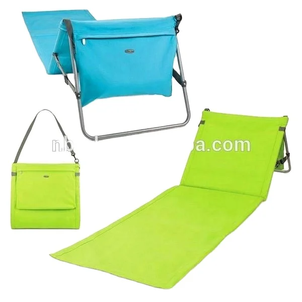 Tapis de pique-nique pliable imperméable coloré tapis de plage pliant extérieur avec dossier