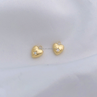 14K Solide Or Véritable DIY Accessoire Pierre Précieuse Moissanite Coeur Forme Bracelet Pendentif Boucle D'oreille Fabrication de Bijoux Résultats