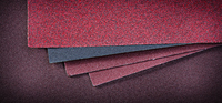Disque abrasif de ponçage de surface en oxyde d'aluminium de grain 40, feuille de papier abrasif humide, rouleau de papier kraft, papier abrasif
