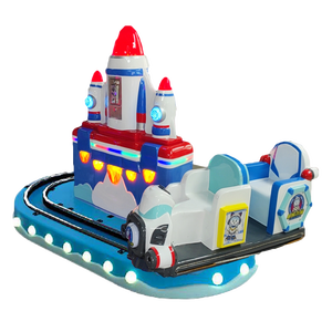 Machine à griffes à monnayeur personnalisée pour peluches, petite voiture électrique à bascule, machine de jeu à bonbons, voiture de mineur spatial, version espagnole, garantie 1 an - Product Image 6