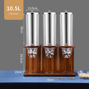 3.5L/7L/10.5L ไม้ธัญพืชตู้จ่ายอาหารจำนวนมากผลไม้แห้งลูกหมากฝรั่ง,Jawbreakers,ถั่ว,ข้าวโพดลูกอม,ตู้ - Product Image 3