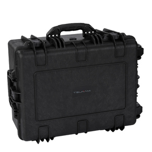 Cao Tác động kháng Bánh xe nhựa màu đen hộp Xe đẩy không thấm nước máy ảnh công cụ trường hợp cán container lưu trữ OEM ODM hỗ trợ - Product Image 3