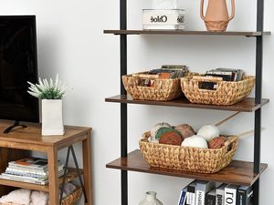 Giỏ lưu trữ lớn dệt bằng tay có tay cầm bằng gỗ, giỏ <span class=keywords><strong>wicker</strong></span> lục bình để tổ chức - Product Image 5