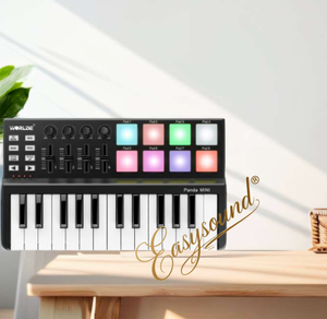 World <span class=keywords><strong>Panda</strong></span> <span class=keywords><strong>Mini</strong></span> 25-Key <span class=keywords><strong>Midi</strong></span> USB Teclado <span class=keywords><strong>Controlador</strong></span> Portátil Digital Music Studio Piano Plástico - Product Image 6