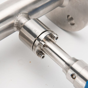 Nhiệt lưu lượng kế cho Air gas lỏng thép không gỉ LCD hiển thị kỹ thuật số +/-Độ chính xác 1% kết nối mặt bích nhà sản xuất - Product Image 5