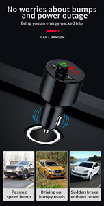 2022 A8 Dual USB Charging PD Car Charger Radio FM Transmitter <strong>Bluetooth</strong>-5.0Mp3 Player - Product Image 6