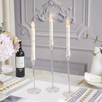 Transparenter Hoher Acryl-Kerzenständer Romantischer Stil Maßgefertigte Verpackung Hochzeit Esszimmer Tischdekoration