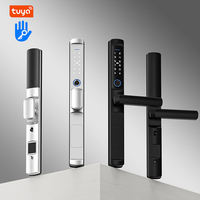 Cerradura Inteligente de Alta Calidad Ttlock Tuya de Aluminio con Huella Dactilar, Código, Tarjeta y Llave para Puerta Corredera Abatible