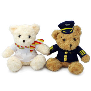 Gepersonaliseerde Luchtvaartmaatschappij Mascotte Aviator Zachte Teddybeer Met Bril Custom Jacket Uniform Pluche <span class=keywords><strong>Pilot</strong></span> Teddybeer Luchtvaart Souvenirs - Product Image 5