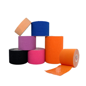 Bande <span class=keywords><strong>de</strong></span> kinésiologie sans latex en coton, bande <span class=keywords><strong>de</strong></span> soutien athlétique élastique, bande <span class=keywords><strong>de</strong></span> kinésiologie pour la physiothérapie, le sport, la course à pied et la remise en forme - Product Image 6