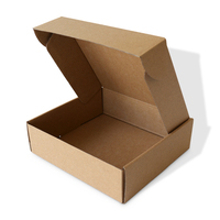 Boîte en papier kraft avec logo personnalisé Boîte en carton ondulé solide avec impression de logo Boîte postale d'emballage d'expédition